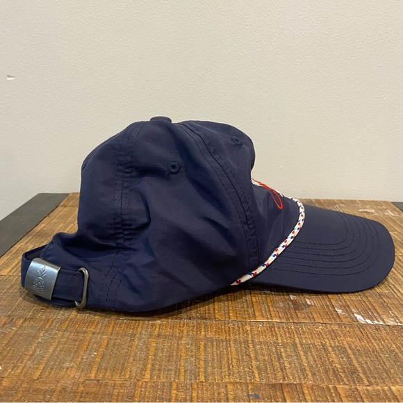 Chubbies Nylon Strapback Hat Cap Rope Brim Blue Adjustable Adult Preppy Boat - Picture 4 of 10